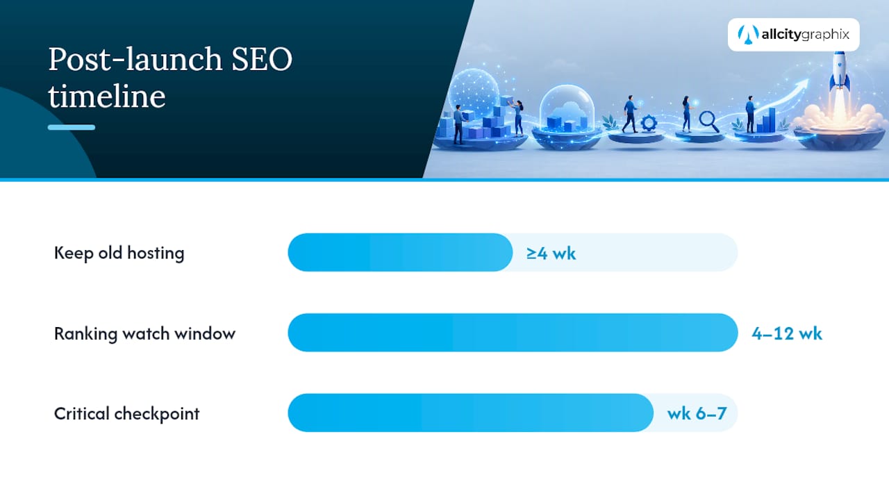 SEO monitoring timeline after site migration