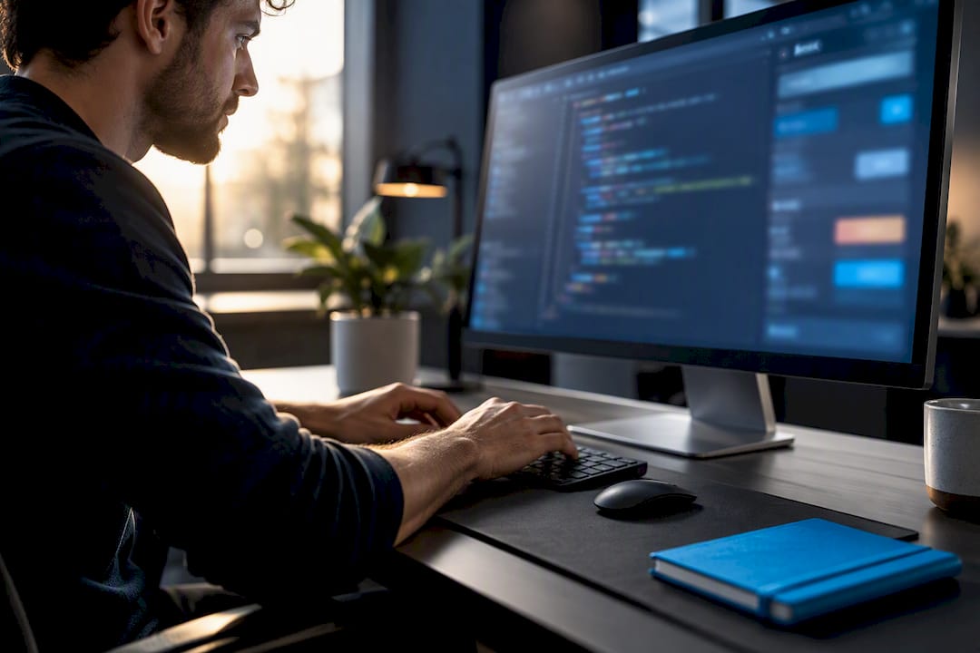 Developer adding structured data to location page