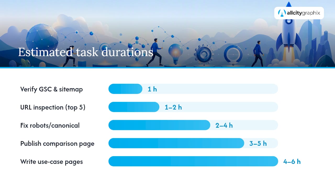 The 10-Step Startup SEO Playbook — overview diagram
