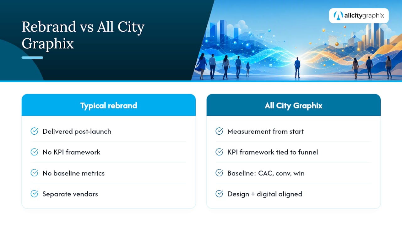 How All City Graphix Helps You Prove Brand ROI — overview diagram
