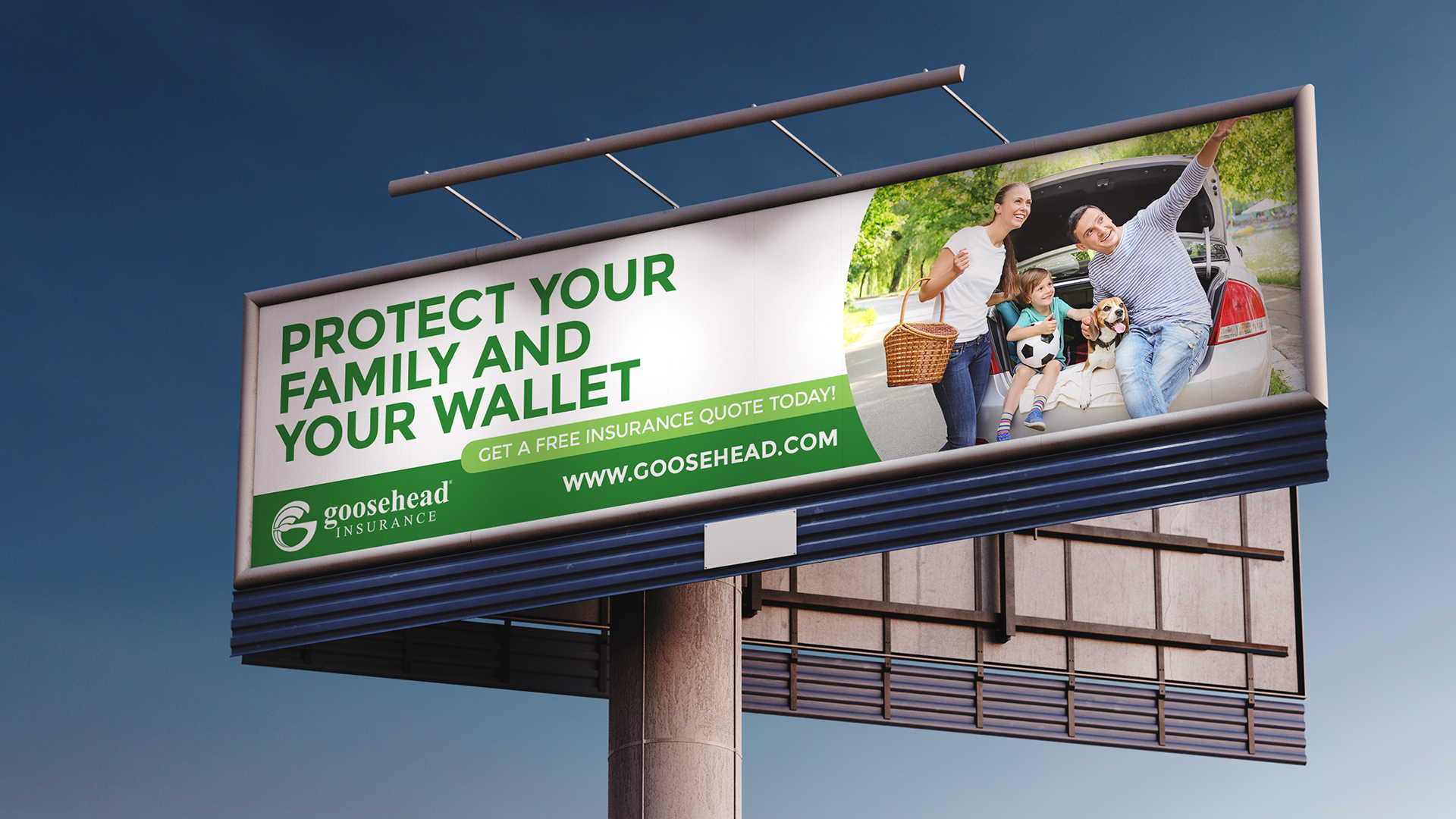 Billboard design for an insurance company