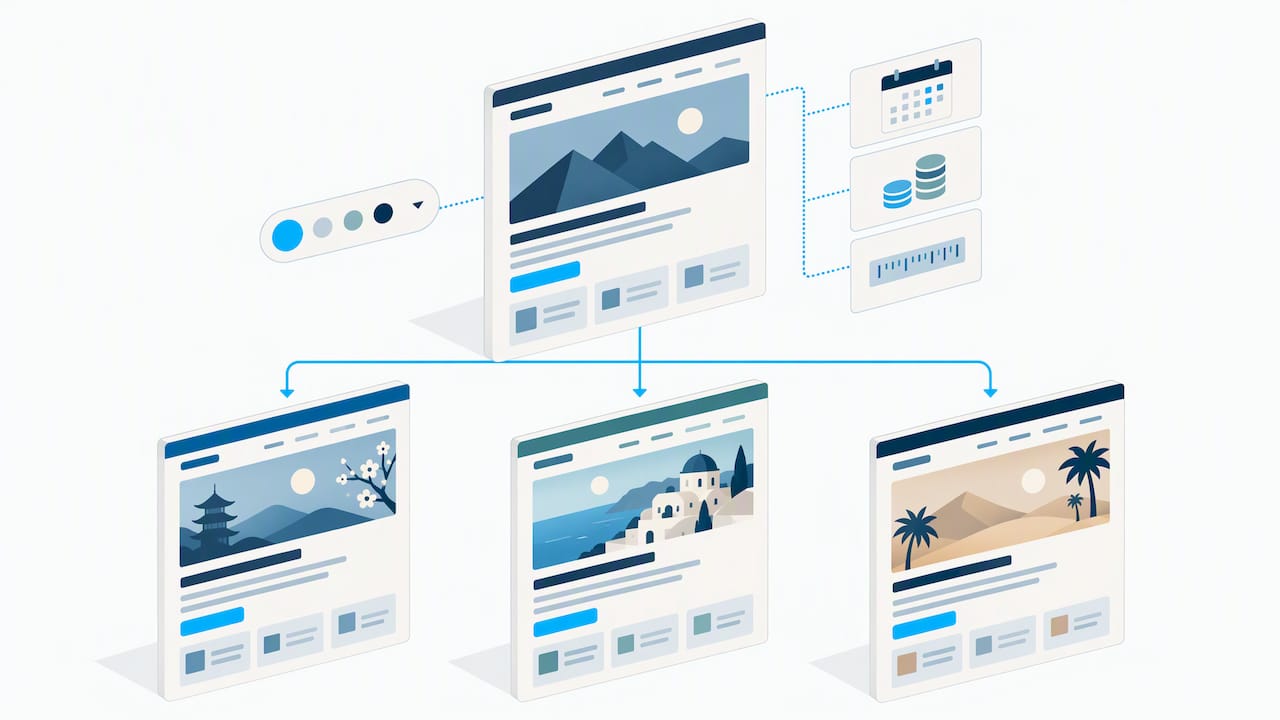 Homepage adapting across regional versions